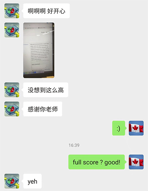 UBC English writing full score